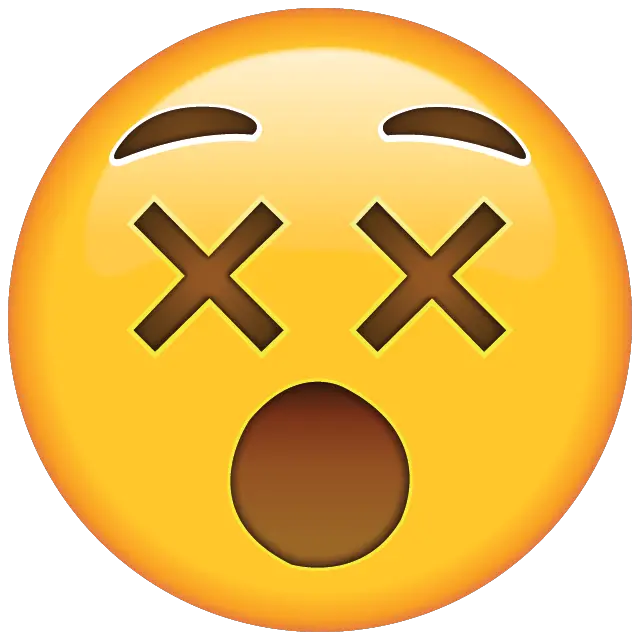 Dizzy Face Emoji Dizzy Face Emoji Png Surprised Emoji Transparent Background