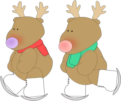 Reindeer Friends Ice Skating Clip Art Reindeer Friends Ice Ice Skating Clip Art Png Reindeer Transparent Background