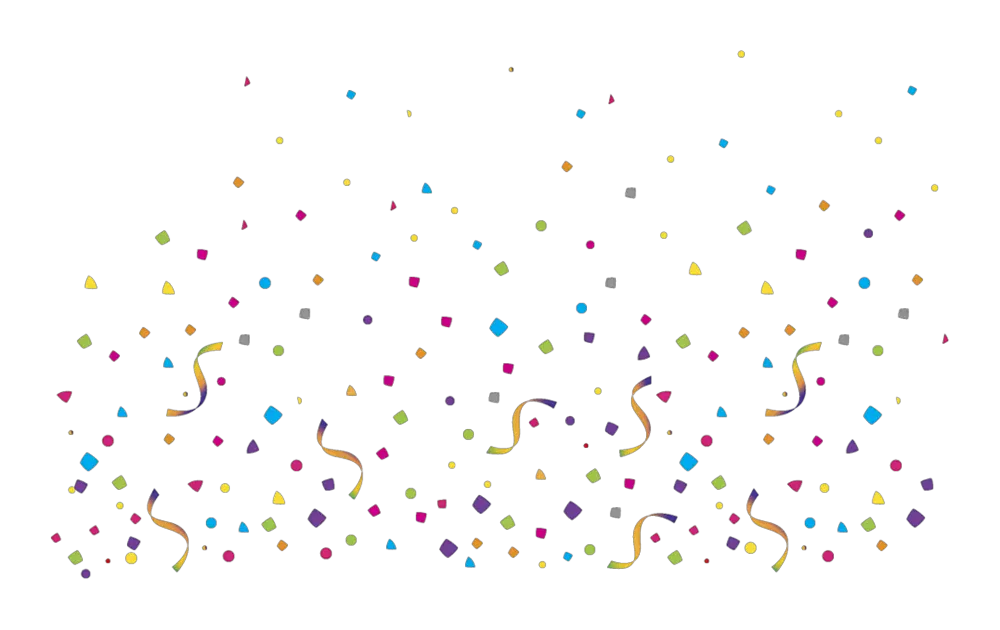 Happy Birthday Confetti Png