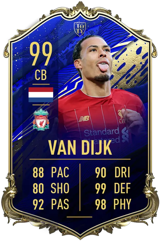 Fifa Toty Liverpoolu0027s Virgil Van Dijk Alisson Andy Kante Toty Fifa 20 Png Ea Sports Logo Png