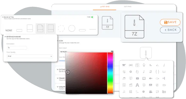 Wp File Download Svg And Png Icon Builder Dot Onedrive Icon Meaning