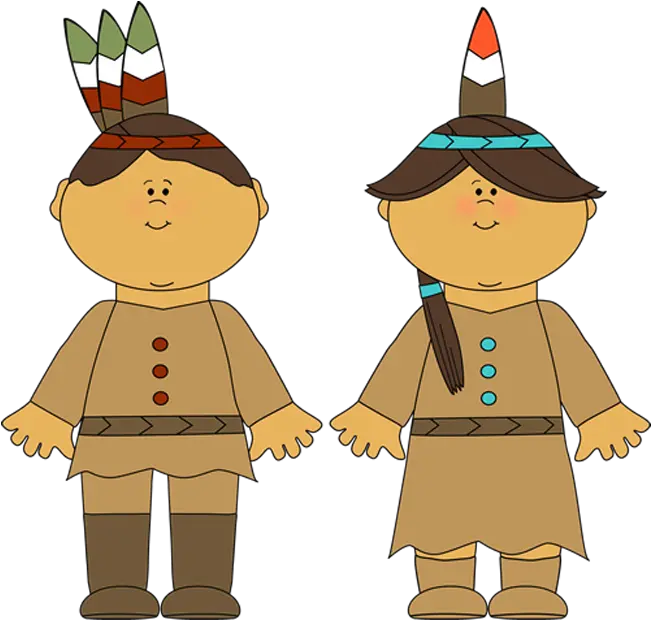 Clipart Child Transparent Background Picture 443954 Cartoon Pilgrim And Indian Png Child Transparent Background