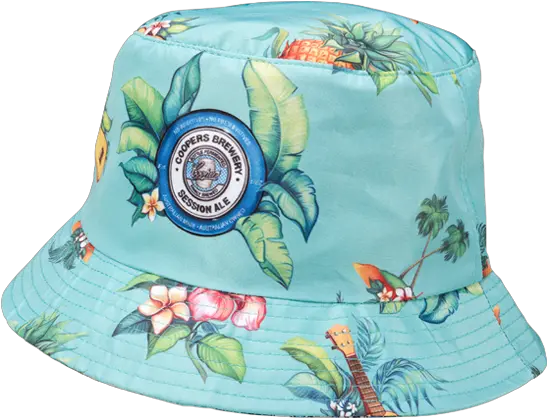 Coopers Session Ale Hawaiian Bucket Hat Coopers Beer Bucket Hat Png Bucket Hat Png