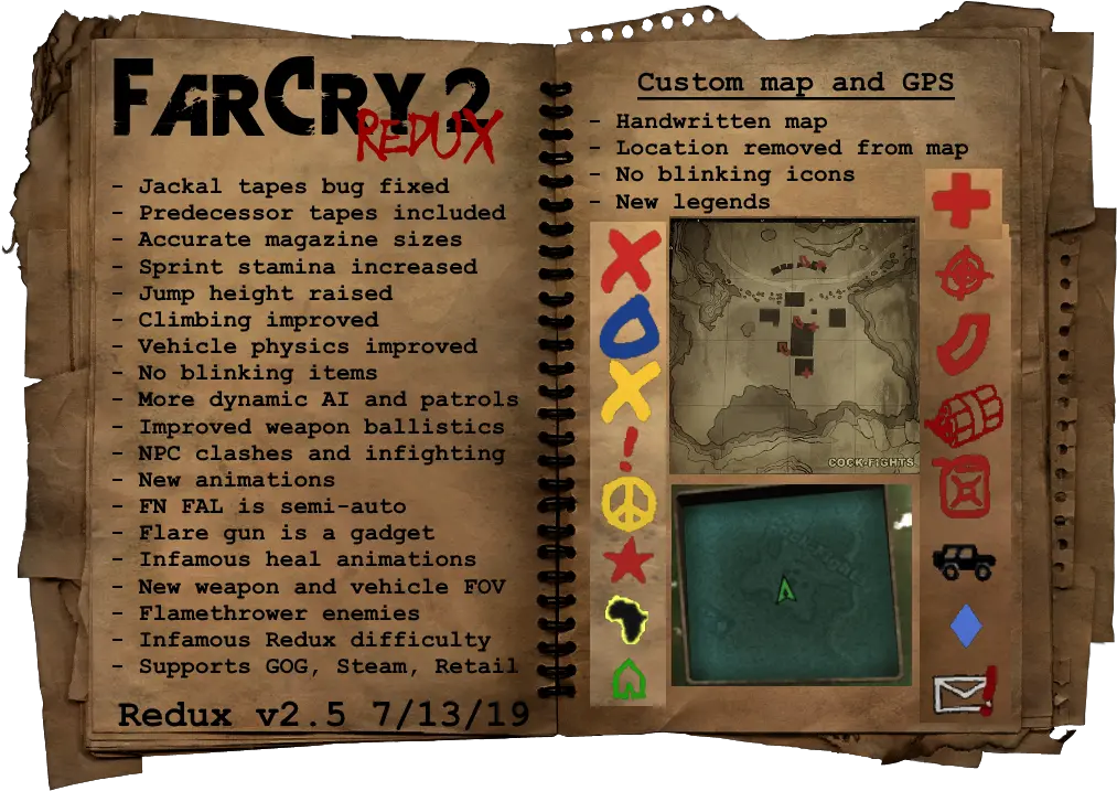 Redux Mod For Far Cry 2 Far Cry 1 Custom Maps Png Far Cry 5 Logo Png