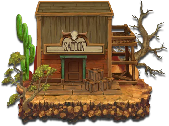 Old West Town U2013 Platform Set Game Art Partners Game Art Western Png Tree Top Down Png