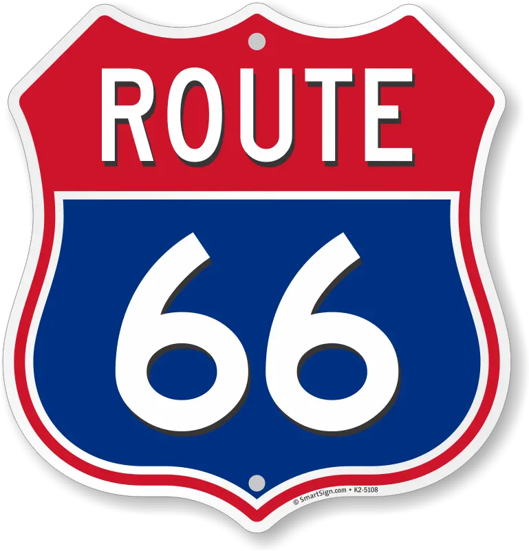 Route 66 Marker Shield Sign Sku Logo Route 66 Sign Png Route 66 Logo