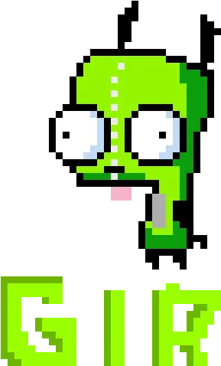 Gir Pixel Art Maker Invader Zim Gir Pixel Art Png Gir Png