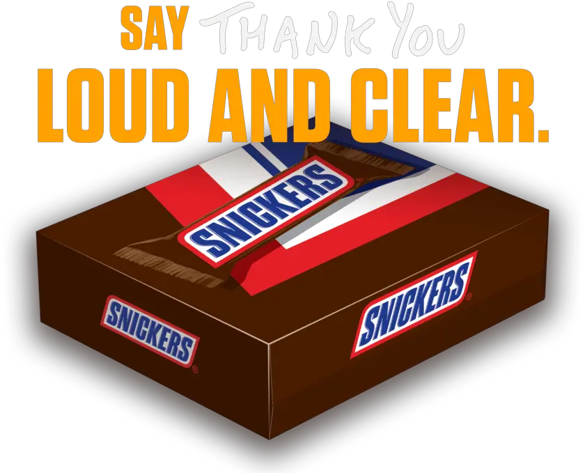 Say Thanks With Snickers Snickers Png Snickers Logo