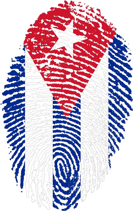 Cuba Flag Fingerprint Bandera De Cuba Hd Png Cuba Flag Png