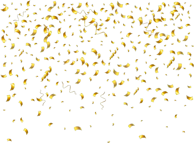 Clip Art Gold Confetti Gif Transparent Background Png Confetti Clipart Transparent Background