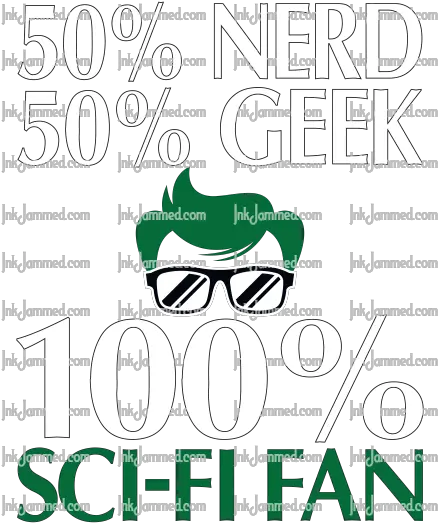 50 Nerd Geek 100 Sci Fi Fan Illustration Png Nerd Png