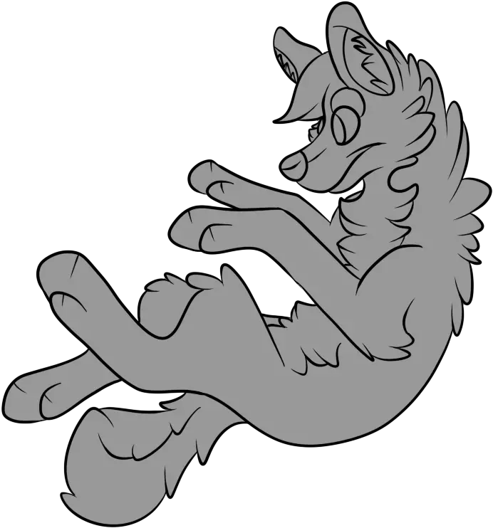 Wolf Clipart Base Fursuit Badge Line Art Png Download Fursuit Badge Base Base Png