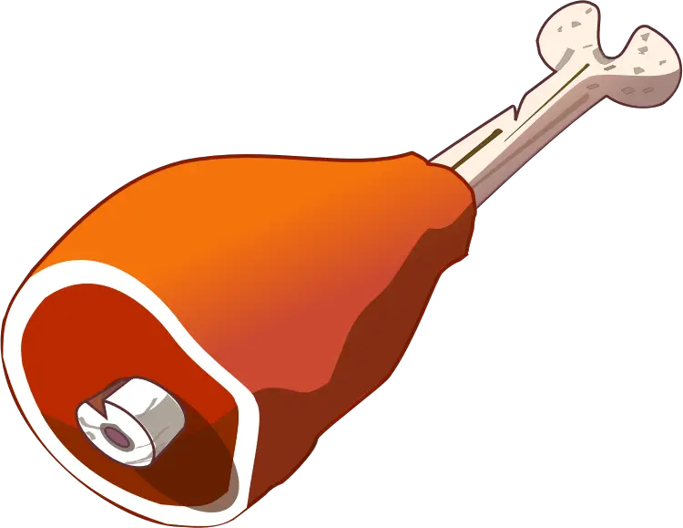 Ham Bone Meat Clipart Png Bone Png