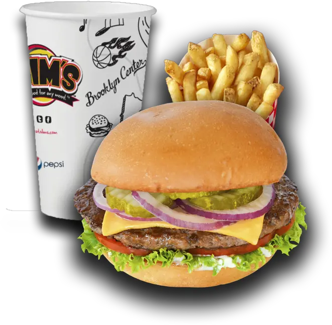 Specials U2014 Slims Cheeseburger Png Meal Png