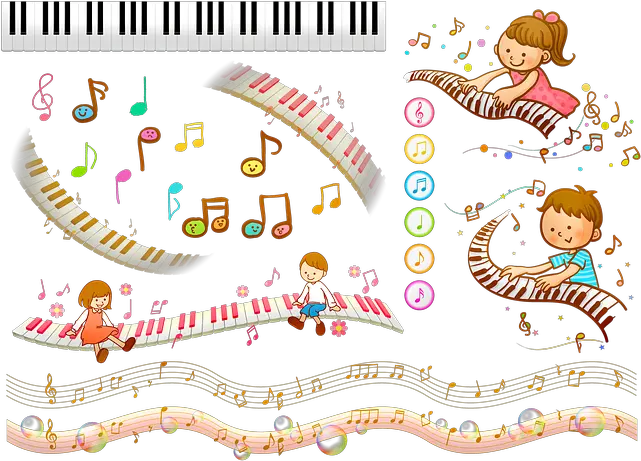 Free Photo Music Note Background Digital Paper Piano Musical Notes Background Png Piano Transparent Background