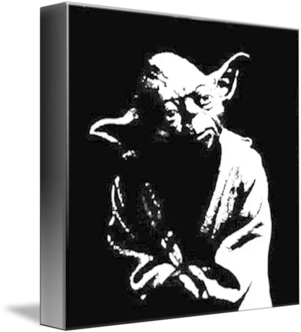 Star Wars Yoda Pop Art Portrait Poster Star Wars Black White Yoda Png Yoda Png