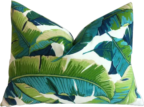 One Miami Style Tropical Palm Leaves Pillow Cover Palm Leaf Pillow Png Tropical Leaf Png