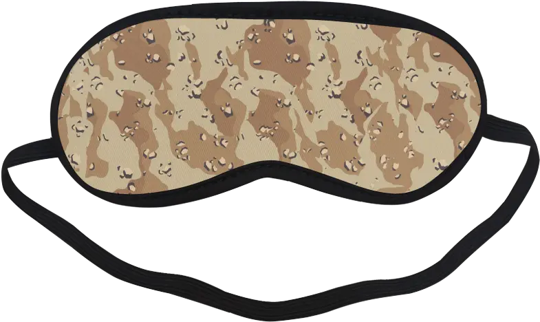 Desert Camouflage Pattern Sleeping Mask By Gravityx9 Transprent Png Blindfold Background Ahegao Face Transparent