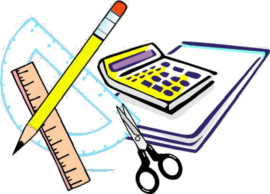 Engineering Clipart Line Art Math Supplies Png Download School Supplies Art Supplies Png