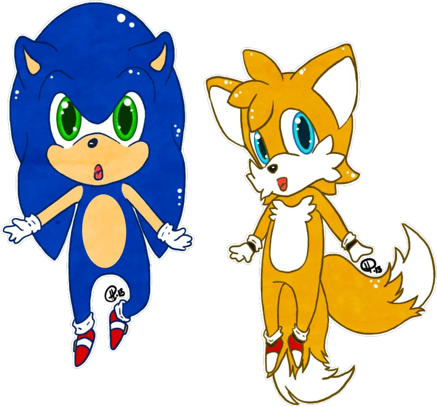 Chibi Sonic And Tails U003d U2014 Weasyl Tails Png Tails Transparent