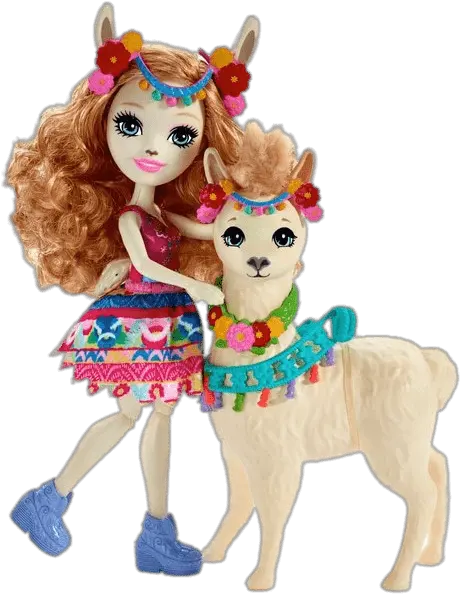 Download Enchantimals Lluella Llama And Fleecy Transparent Enchantimals Lluella Llama Png Llama Png