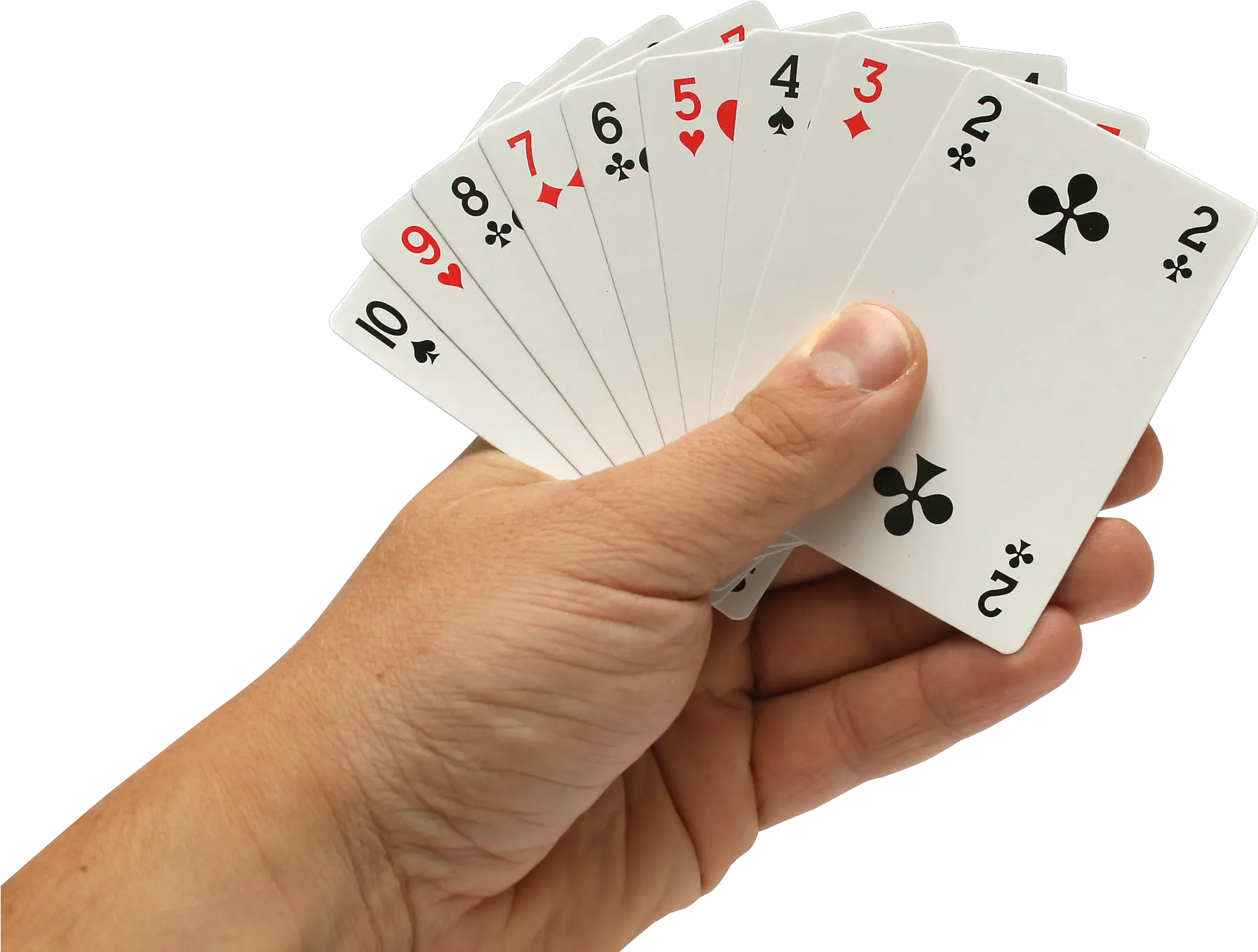 Transparent Png Clipart Free Download Hand Holding Cards Uno Cards Png