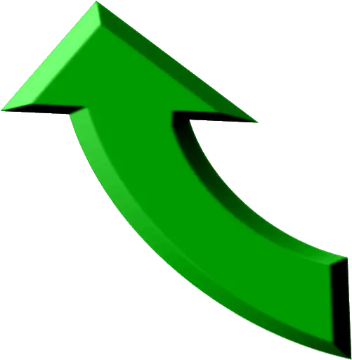 Green Curved Arrow N4 Free Image Download Green Curved Left Up Arrow Png Curved Green Arrow Icon