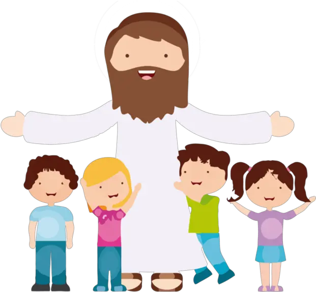 Download Jesus Vector 160 By Minayoussefsaleb Transparent Jesus Con Niños Png Jesus Png