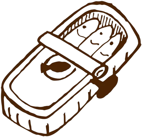 Camping Canned Sardines Hand Drawn Icon Png Drawing