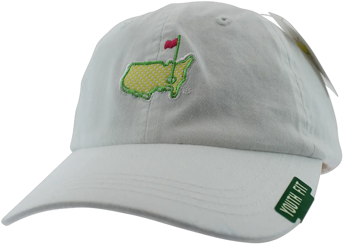 Masters Youth White Slouch Hat Fancy Logo Png Fancy Hat Png