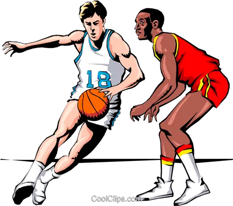 Basketball Player Dribbling Ball Royalty Free Vector Clip Basketball Players Clip Art Png Basketball Vector Png