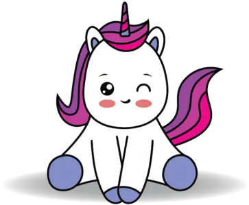 Unicorn Kawaii Vector Illustrations Fictional Character Png Unicorn Icon For Facebook