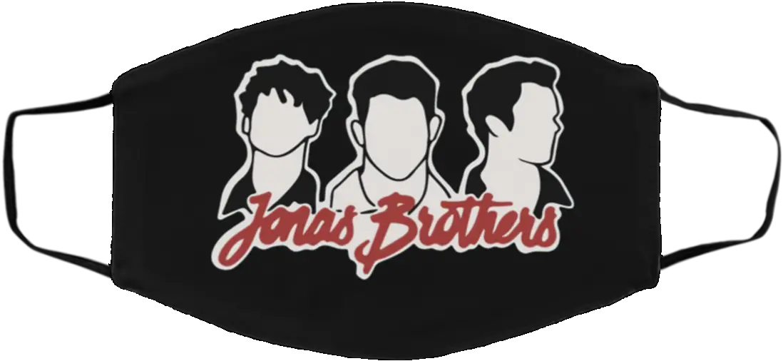 The Jonas Brothers Face Mask Gnomie Store Cloth Face Mask Png Jonas Brothers Logo