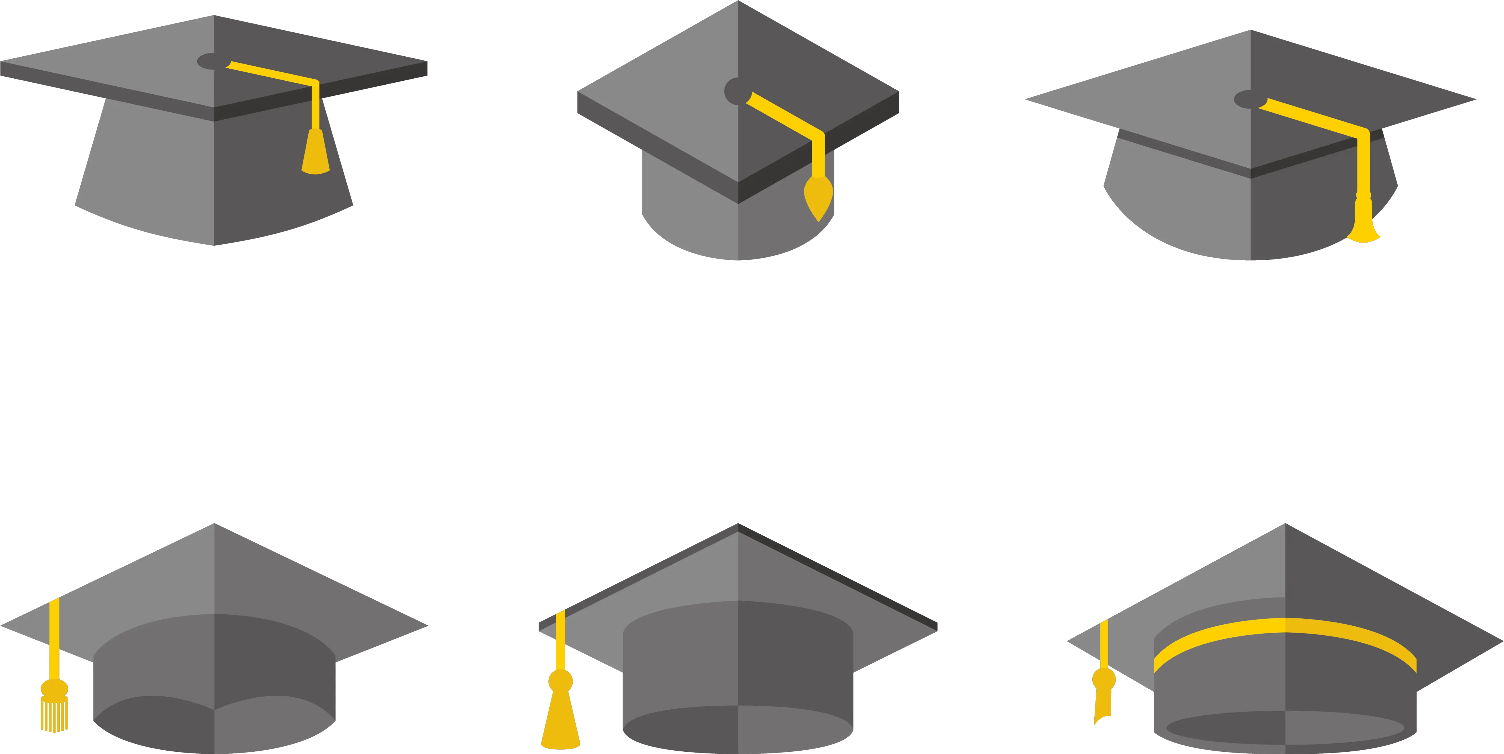 Graduation Hat Flat Vector Transparent Graduation Hat Simple Transparent Png Graduation Cap Vector Png