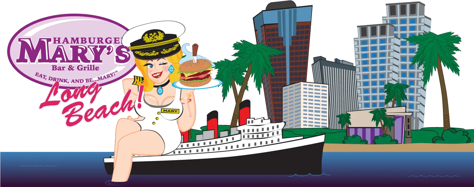 Long Beach Happy Hour Hamburger Marys Long Beach Png City Of Long Beach Logo