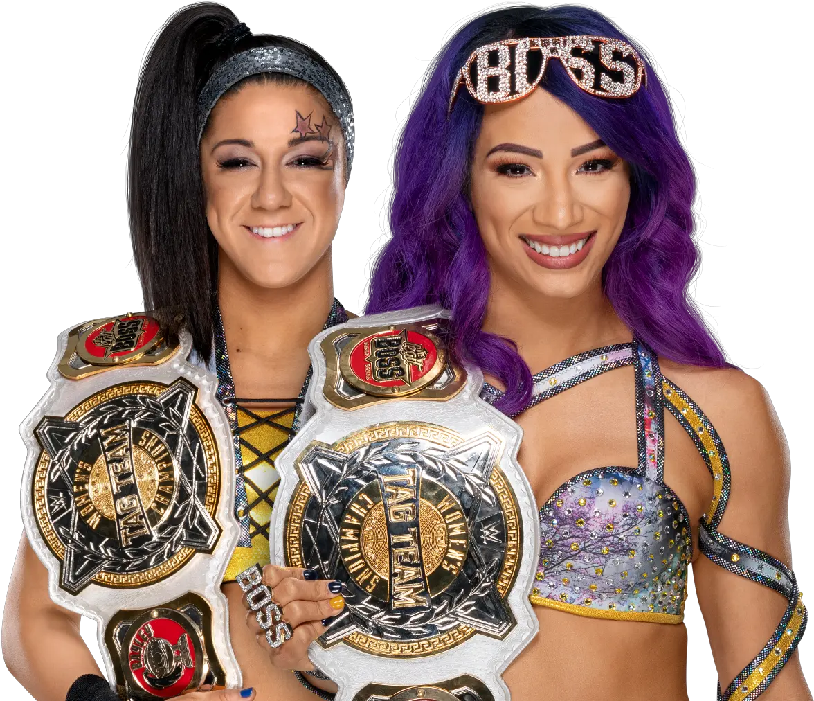 Bayley Transparent Png Image Sasha Banks Wwe Tag Team Champion Bayley Png