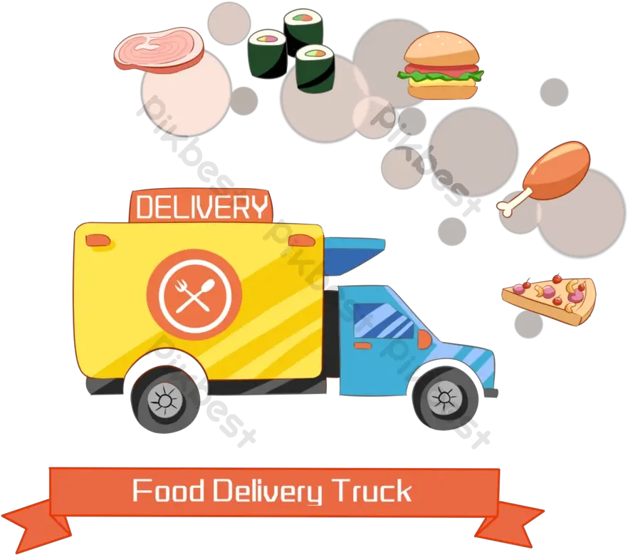 Restaurant Catering Delivery Car Meal Commercial Vehicle Png Meal Icon