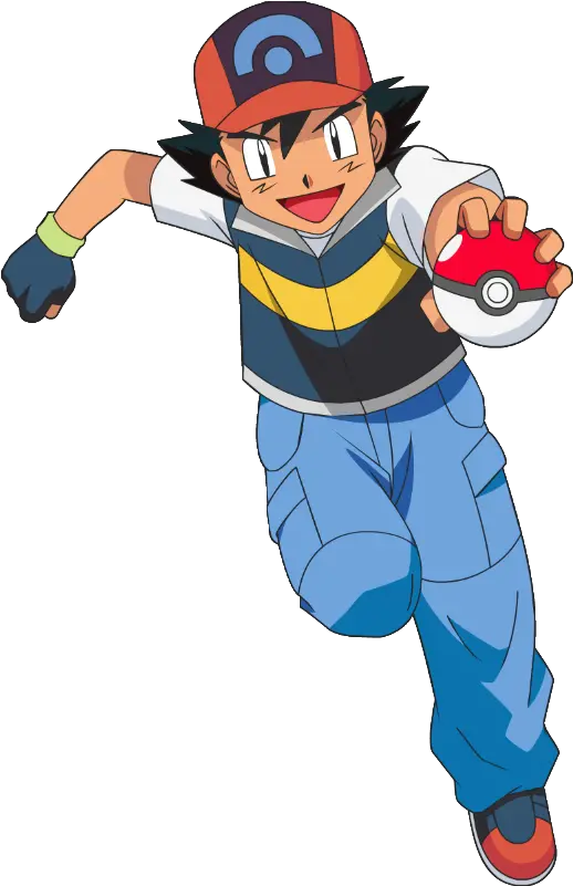 Ash Holding Poké Ball Ash Ketchum Holding Pokeball Full Pokemon Diamond And Pearl Ash Png Poke Ball Png