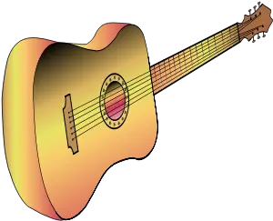 Acoustic Guitar Vector Graphics Free Svg Guitar Clip Art Png Guitar Vector Png