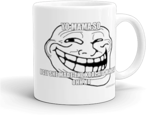 Yo Mama So Ugly She Made The Kool Aid Man Say Ohh No Troll Face Transparent Background Png Kool Aid Man Transparent