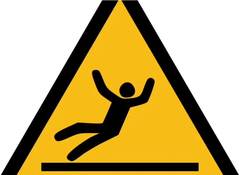 How To Avoid The Dangers Of Falling Caution Floor Slippery Non Ionizing Radiation Symbol Png Caution Png