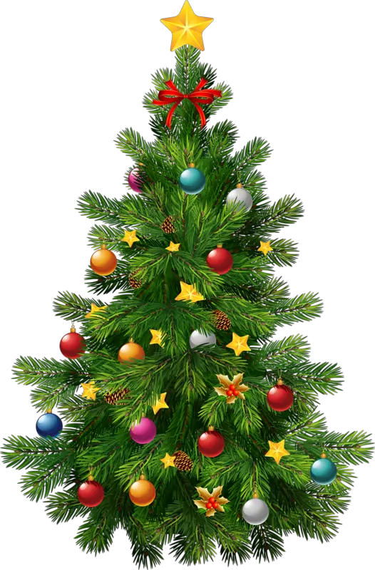 Brush Stroke Christmas Tree Png