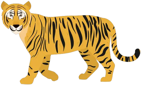 Tiger Illustration Cat Transparent Png U0026 Svg Vector File Transparent Tiger Walking Gif Tiger Logo Png