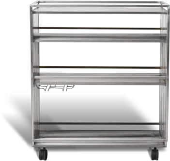 Empire Bar Cart Wire Shelving Png Metal Bar Png