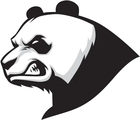 Printed Vinyl Aggressive Panda Head Stickers Factory Angry Panda Logo Png Panda Eyes Logo