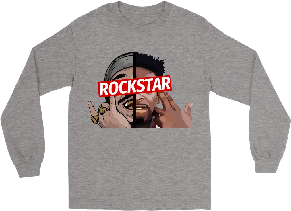 Download 21post Post Malone 21 Savage Rockstar Rap Long Png