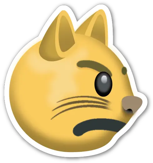 Grumpy Cat Emoji Sticker Whatsapp Face Cat Sticker Png Whatsapp Cat Emoji Grumpy Png