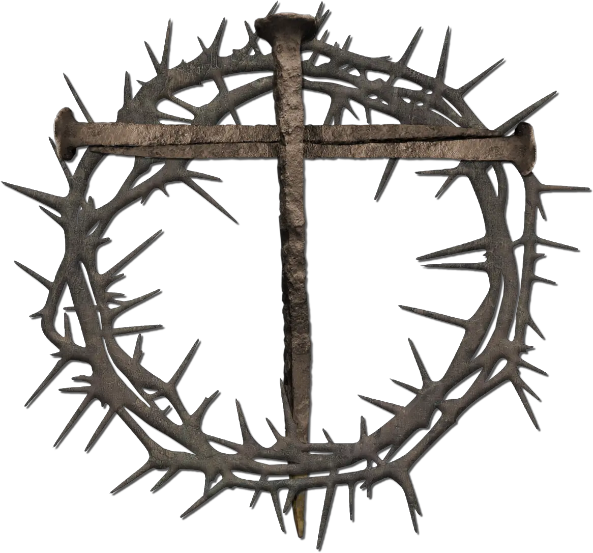 Crown Of Thorns Spines And Prickles Nail Cross Clip Crown Of Thorns Clipart Png Nail Transparent Background