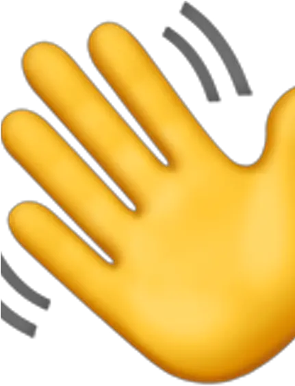 Adios Iphone Wave Hand Emoji Png Wave Emoji Png