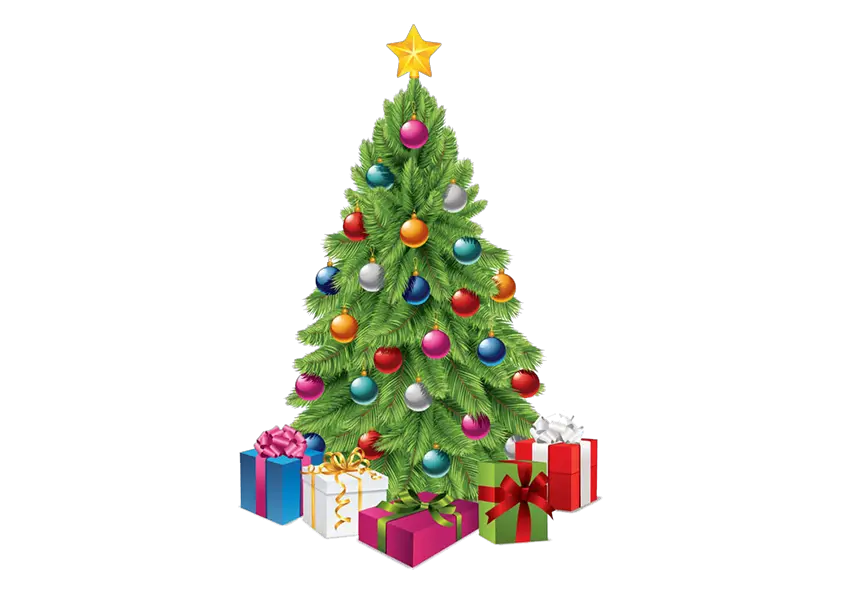 Christmas Tree Png Black